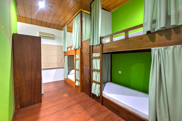 1 bed in male dormitory at riverside hostel