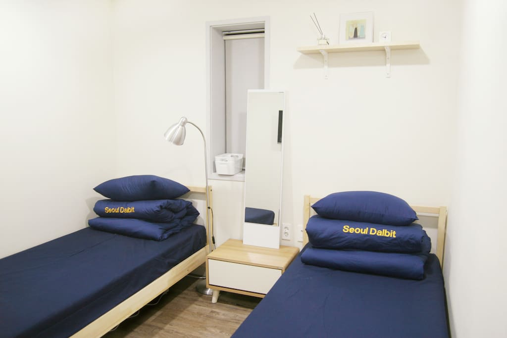 twinbed&privateshower@seoul dalbit - bed and br