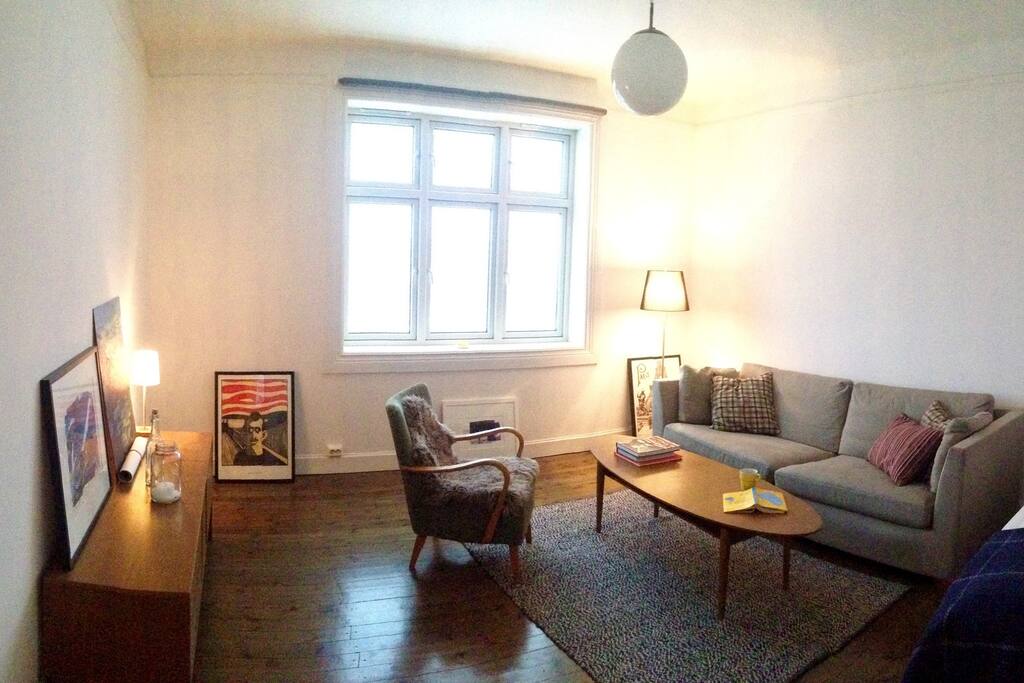 spacious and light 20 square metres living room with a comfy